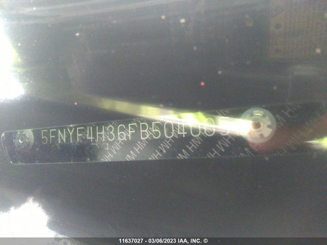 Honda Pilot 2015 5FNYF4H36FB504005 Image 10