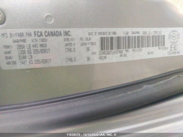 Dodge Grand Caravan 2020 2C4RDGBG7LR167402 Image 9