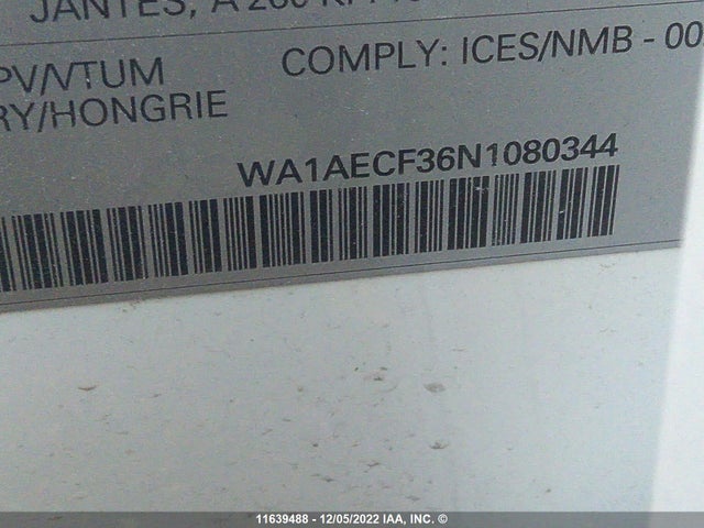 WA1AECF36N1080344 Audi Q3 Komfort 45