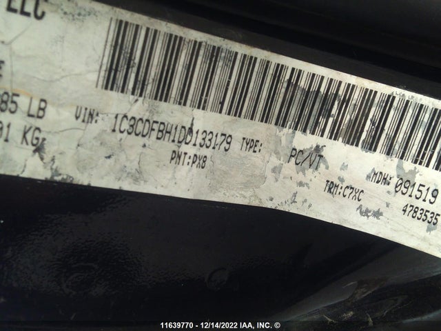 Dodge DART SXT 2013 1C3CDFBH1DD133179 Image 9