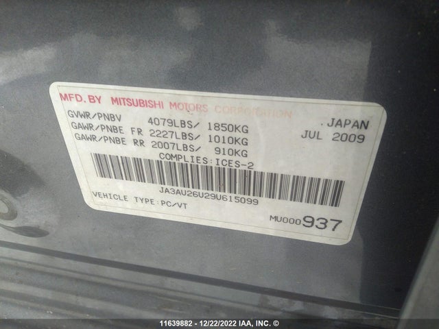 JA3AU26U29U615099 Mitsubishi Lancer Es/es Sport