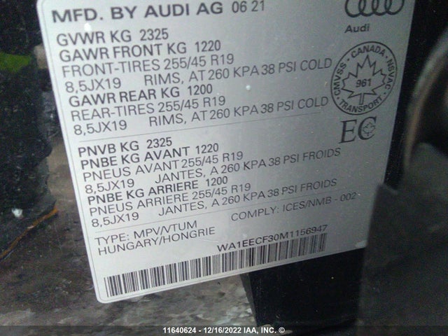WA1EECF30M1156947 Audi Q3 Premium Plus S Line 45