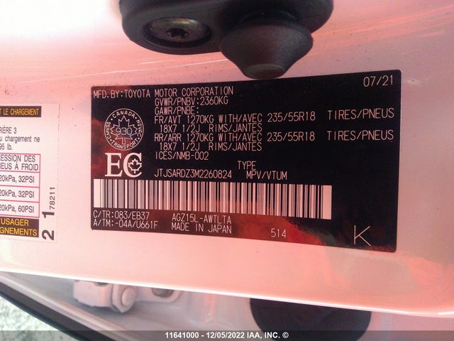 JTJSARDZ3M2260824 Lexus Nx 300 Base/300 Luxury/300 F