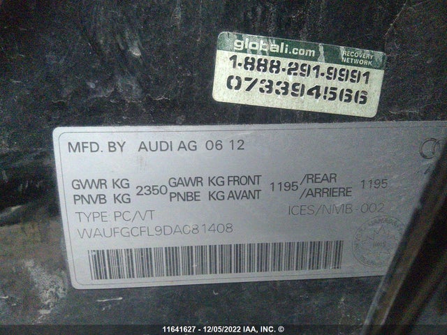 WAUFGCFL9DA081408 Audi S4 PREMIUM