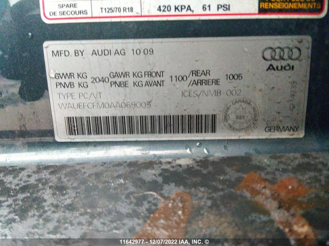 WAUEFCFM0AA069005 Audi A3