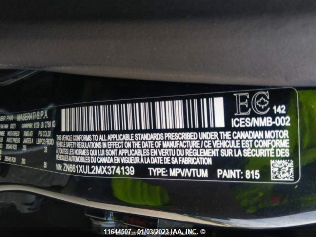 ZN661XUL2MX374139 Maserati Levante