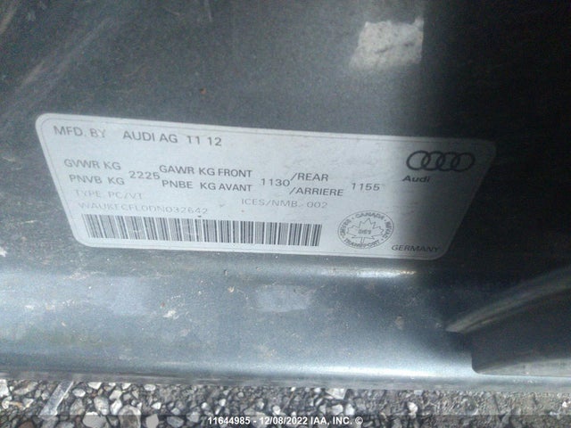 WAUKFCFL0DN032642 Audi A4 Prestige