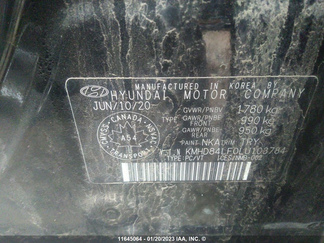 Hyundai Elantra 2020 KMHD84LF0LU103784 Image 10