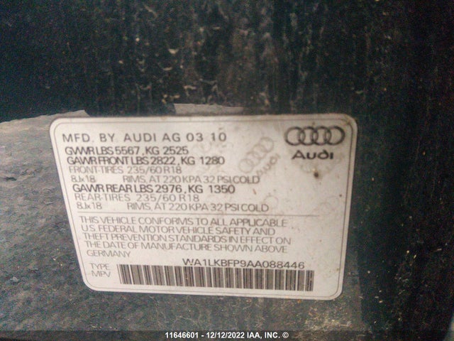 WA1LKBFP9AA088446 Audi Q5 Premium Plus