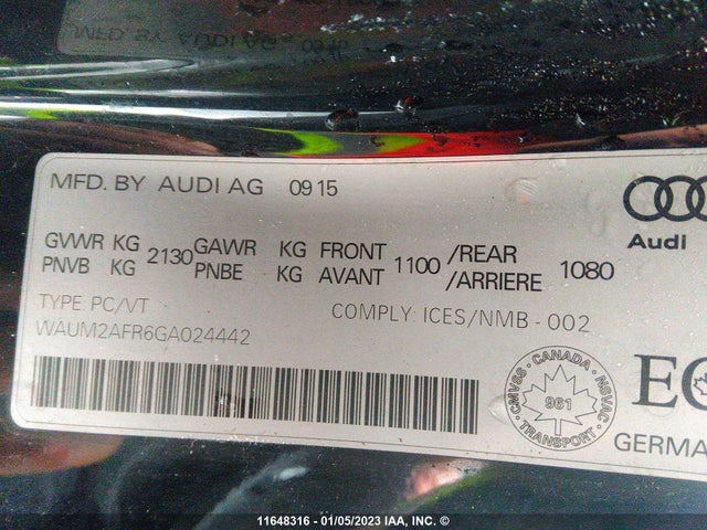 WAUM2AFR6GA024442 Audi A5 Premium Plus S-line