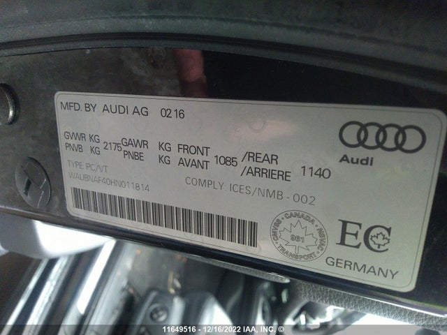 WAUBNAF40HN011814 Audi A4 Progressiv