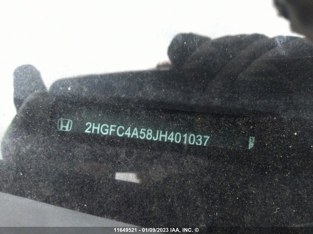 Honda Civic Lx 2018 2HGFC4A58JH401037 Image 9