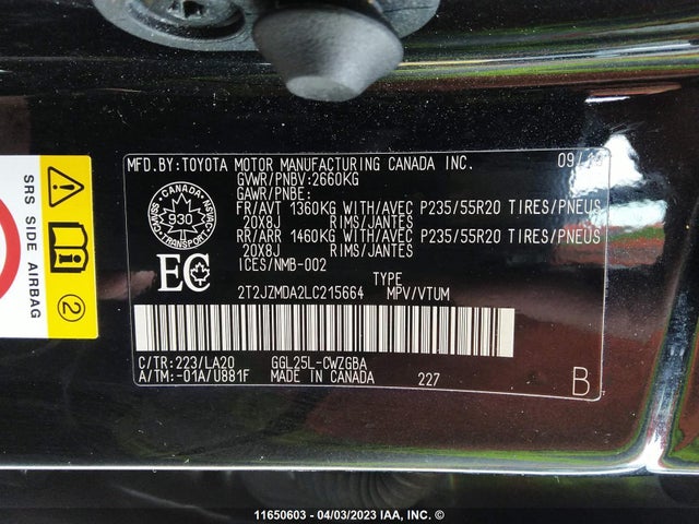 2T2JZMDA2LC215664 Lexus RX 350