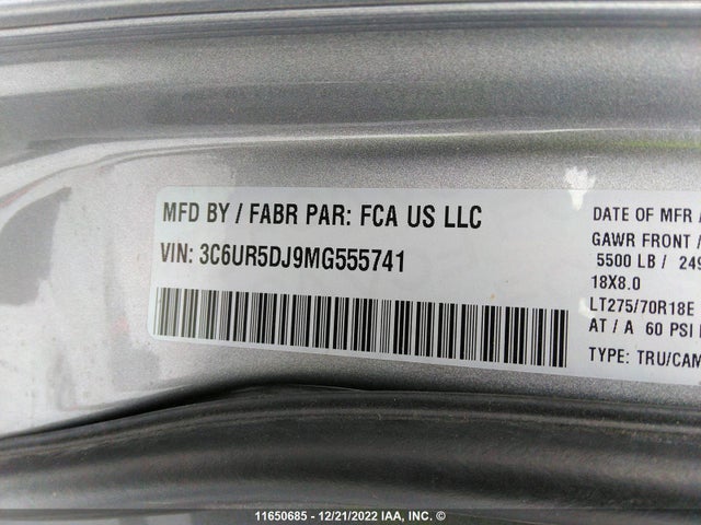 RAM 2500 Big Horn 2021 3C6UR5DJ9MG555741 Image 10