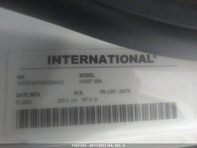 International Hv607 2022 1HTEKTAT3NH354410 Image 11