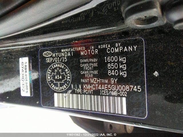 Hyundai Accent 2016 KMHCT4AE5GU008745 Image 10