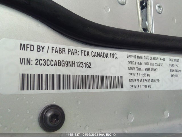 2C3CCABG9NH123162 Chrysler 300 S