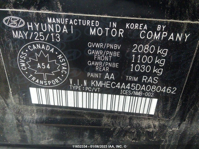 Hyundai SONATA HYBRID 2013 KMHEC4A45DA080462 Image 10