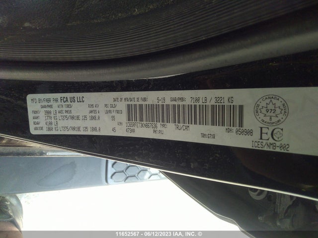 1C6SRFET3KN867636 RAM 1500 Rebel