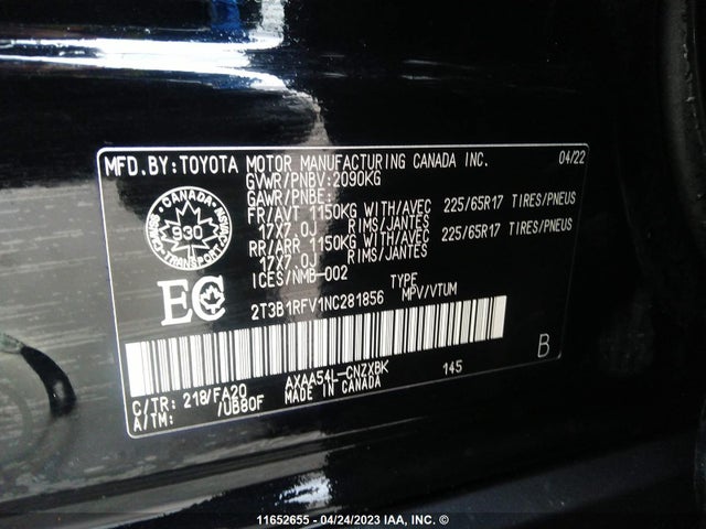Toyota RAV4 LE 2022 2T3B1RFV1NC281856 Image 10
