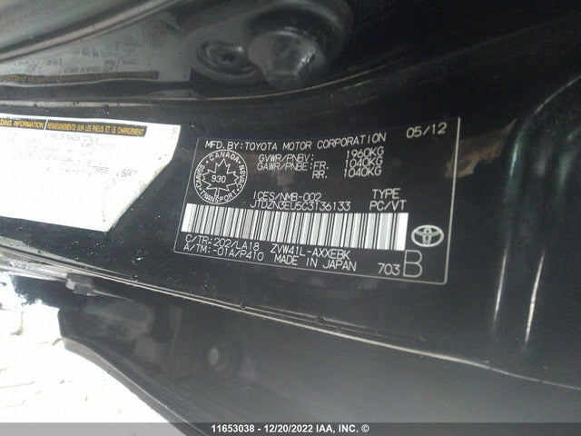 Toyota PRIUS V 2012 JTDZN3EU5C3136133 Image 9