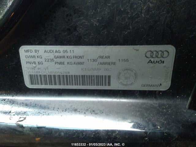 WAUBFCFL5BN056268 Audi A4 PREMIUM