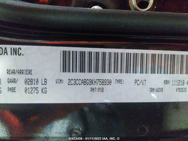 Chrysler 300 S 2019 2C3CCABG9KH758930 Image 9