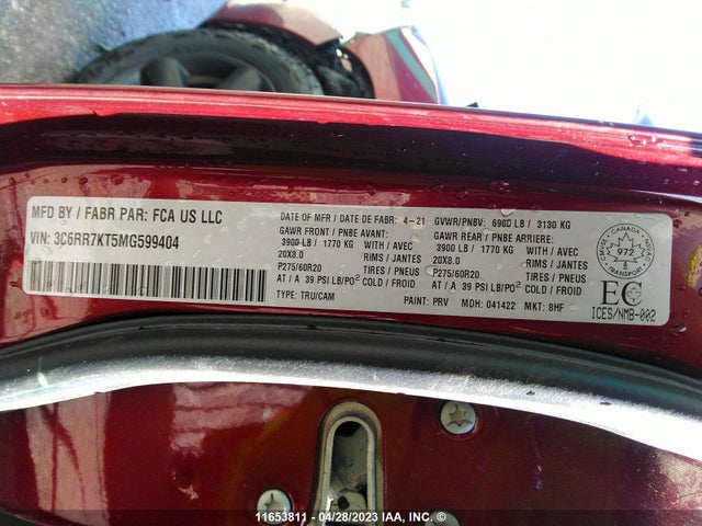 RAM 1500 Classic Tradesman 2021 3C6RR7KT5MG599404 Image 10