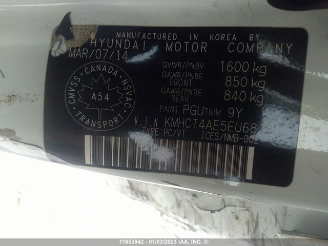 Hyundai Accent 2014 KMHCT4AE5EU681337 Image 10