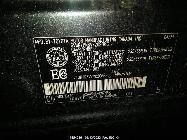 Toyota Rav4 Xle/xle Premium 2021 2T3R1RFV7MC206690 Image 9