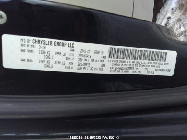 2A4RR5D14AR285915 Chrysler Town & Country Touring