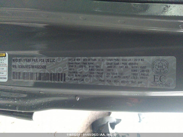 1C4HJXEG7MW622600 Jeep TJ