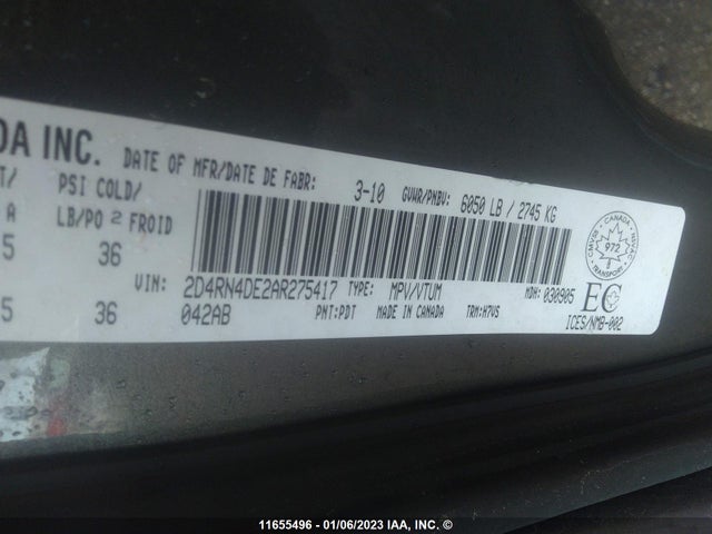 Dodge Grand Caravan Se 2010 2D4RN4DE2AR275417 Image 10