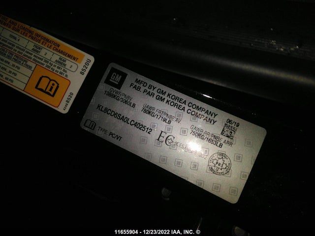 Chevrolet SPARK 1LT 2020 KL8CD6SA0LC402512 Image 10