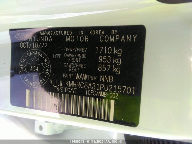 Hyundai Venue 2023 KMHRC8A31PU215701 Image 9