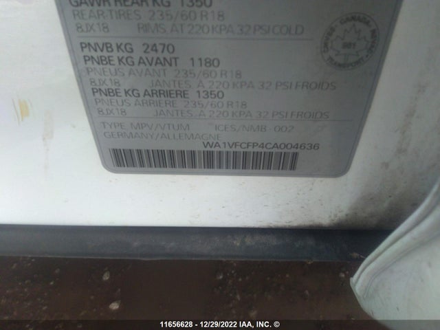 WA1VFCFP4CA004636 Audi Q5 Prestige