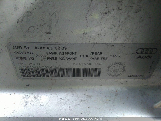 WAUFFCFL0AN004627 Audi A4 Premium Plus