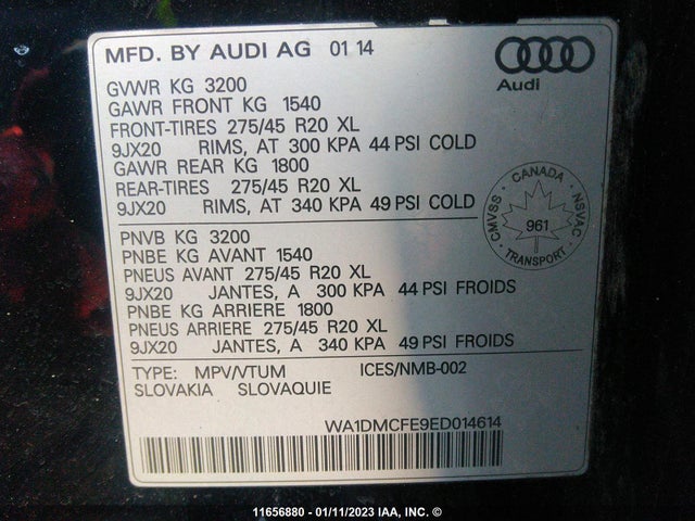 WA1DMCFE9ED014614 Audi Q7 Prestige