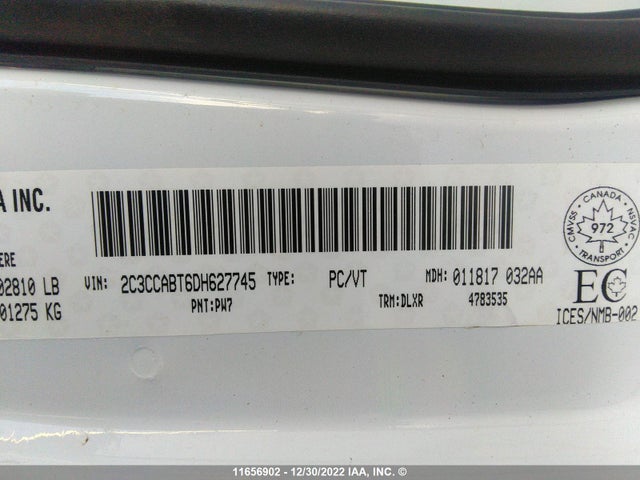 2C3CCABT6DH627745 Chrysler 300 S