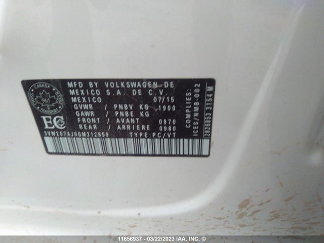 Volkswagen JETTA S 2016 3VW267AJ0GM212859 Image 9