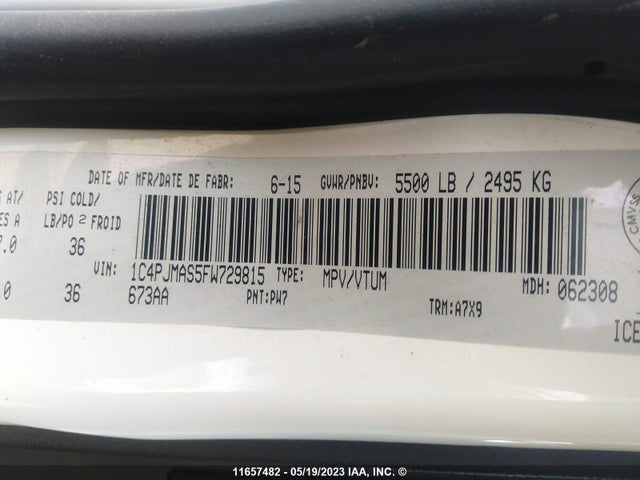 1C4PJMAS5FW729815 Jeep Cherokee Sport