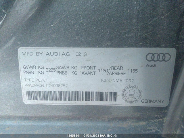 Audi A4 Premium Plus 2013 WAUFFCFL1DN038757 Image 10