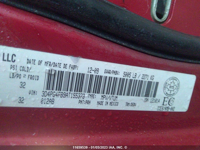 Dodge JOURNEY SE 2010 3D4PG4FB9AT155373 Image 10