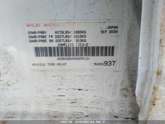 JA3AU26U09U608121 Mitsubishi Lancer Es/es Sport