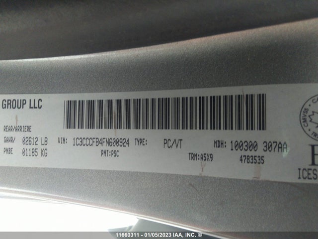 1C3CCCFB4FN600924 Chrysler 200 LX