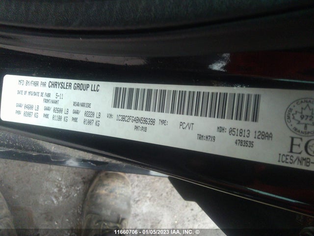 1C3BC2FG4BN596398 Chrysler 200 Limited
