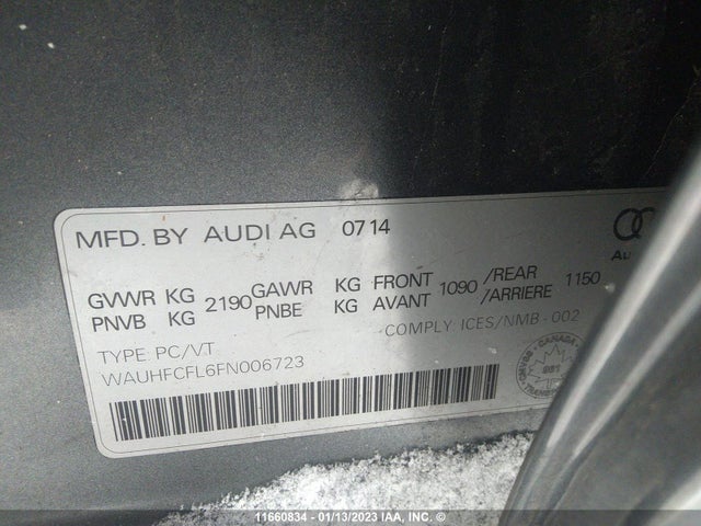 WAUHFCFL6FN006723 Audi A4 Premium Plus