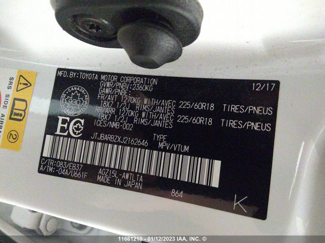 JTJBARBZXJ2162646 Lexus Nx 300/base/f Sport