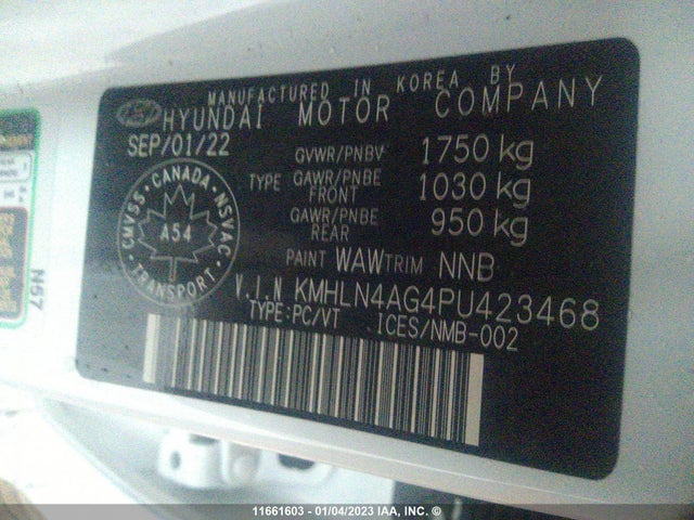 Hyundai ELANTRA SEL 2023 KMHLN4AG4PU423468 Image 11