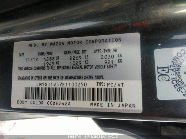 Mazda 6 2014 JM1GJ1V57E1100250 Image 11